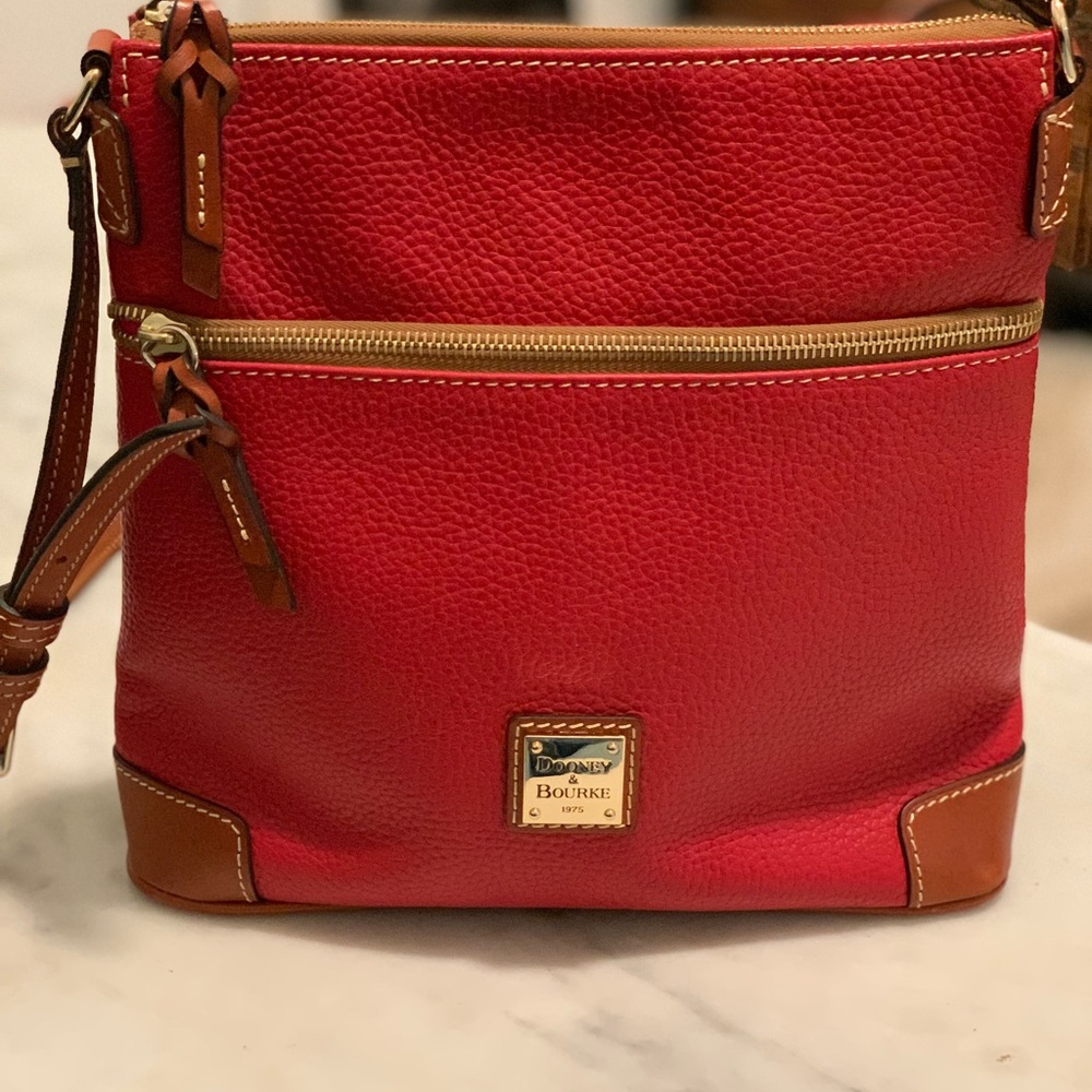 Dooney & Bourke Red Leather Crossbody Bag